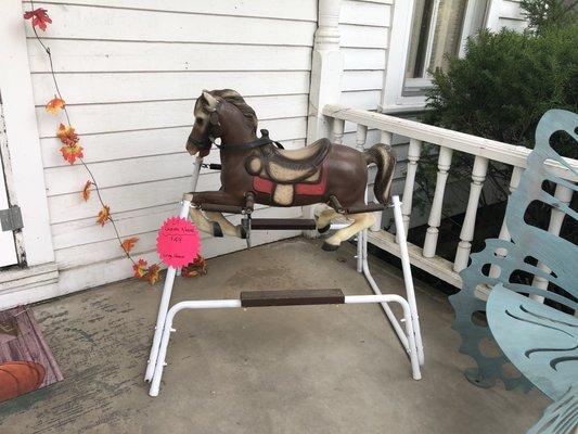 Vintage Hobby horse waiting for his li'l cowpoke.