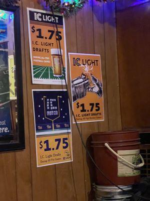 Beer specials during games!!! Yes!