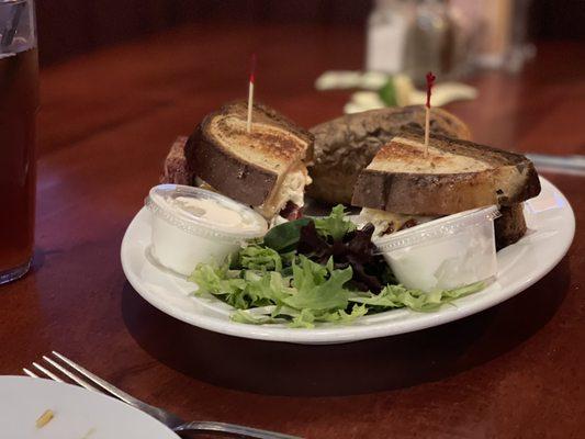 My lunch corned beef Reuben