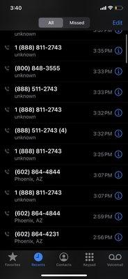 Call log lasting hours trying to speak to literally anyone at ASH (even the sales line) with no luck.