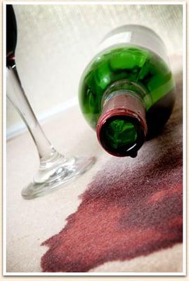 Red wine spill?! thats like taking candy from a baby, we got this gone in about 90 seconds