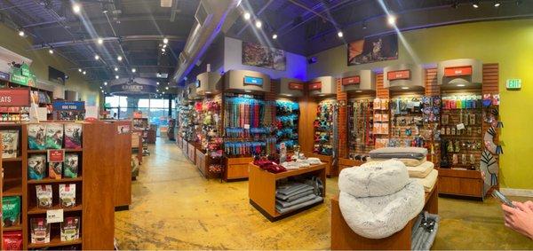 Panoramic view of the store inside