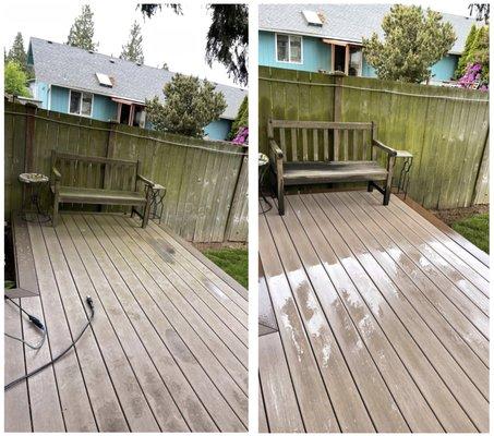 Deck cleaning