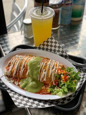 Carne Asada Wet Burrito. Looks and taste even better!