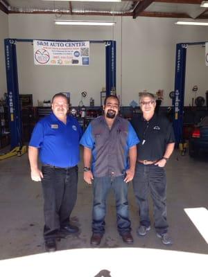 Richard and jeff from oxnard college automotive program checking on me