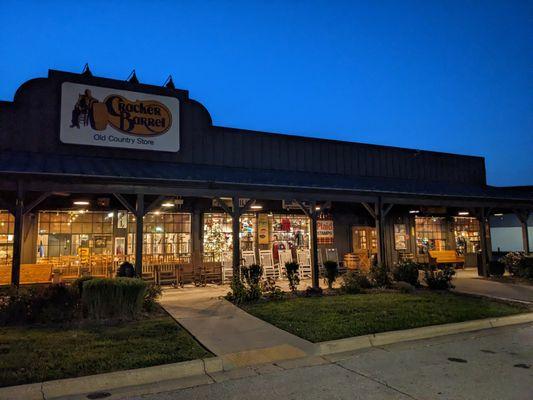 Departing Cracker Barrel at 6am