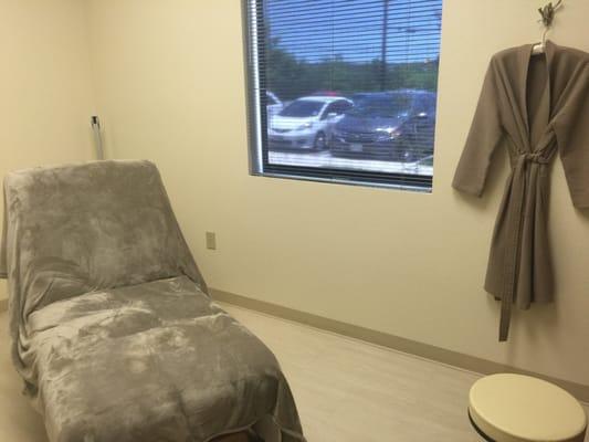 Comfortable exam room