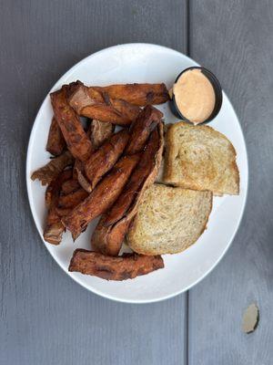 Turkey Ruben and sweet potato fries