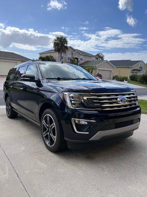 Stage two full package interior and exterior detail. Including a clay bar, 6 month wax, leather conditioner, and odor removal