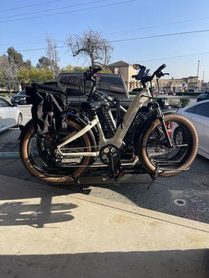 Bike and bike rack