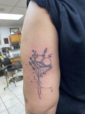 Taurus flower and constellation