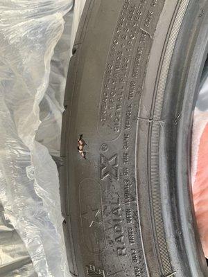 Tire damage