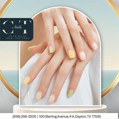 Who else is excited for the beautiful nails?
 Drop us a message to book your appointment now!
-------------------------
 -