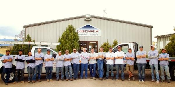 The staff of Empire Roofing