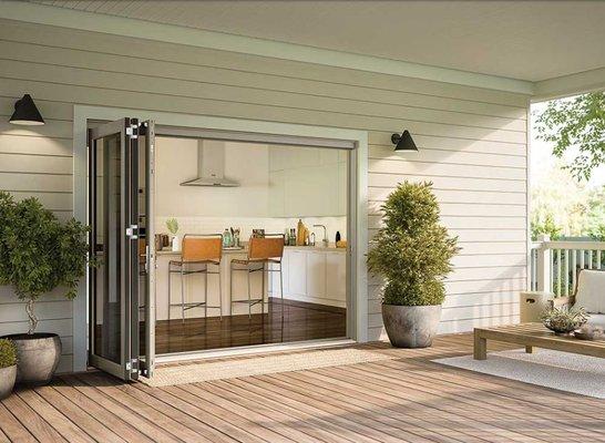 Open up to the outdoors with bifold patio doors