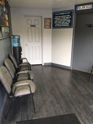 Renovated waiting room