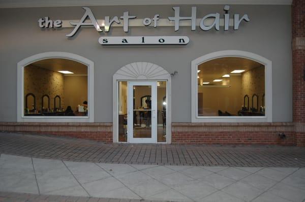 View of the Art of Hair from Route 516