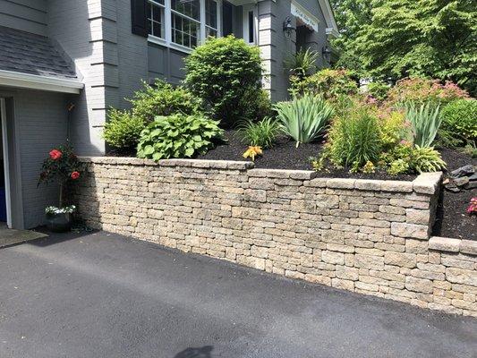 Retaining walls, landscape design