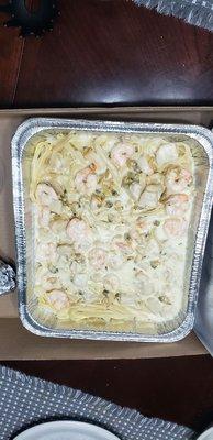 Seafood Alfredo for two!!