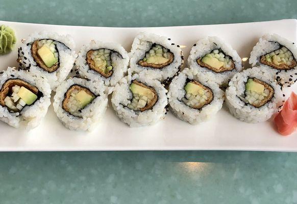 Sweet Tofu (Inari) Roll.