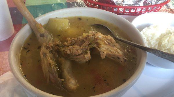 Delicious chicken soup