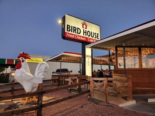 Outside of Bird House