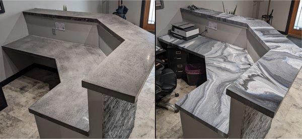 We also do counter tops.