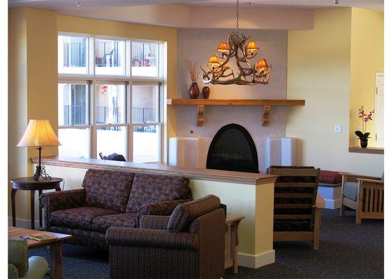 Fireplace & Decor Inside of Kingston Residence of Santa Fe