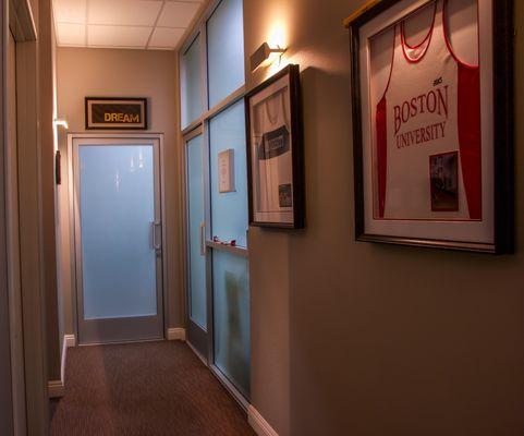 Get familiar with this hallway where our patients perform our gait analysis. We like to think of our pad as homely and professional.