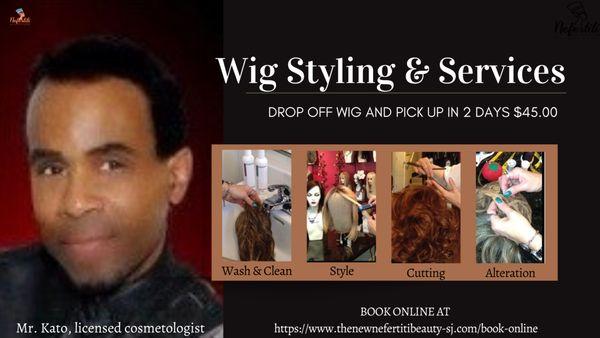 Wig Care Services at 
Nefertiti Beauty Supply & Salons