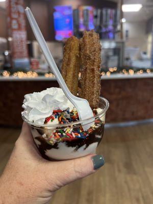 Churro Sundae