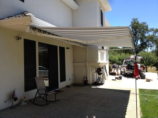 Retractable Awning by Eclipse. Look at all that shade!