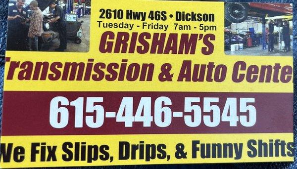 Grisham's Transmission Center