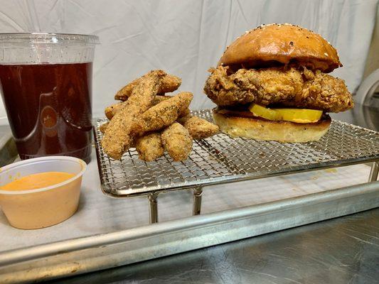 Original chicken sandwich on housemade bun