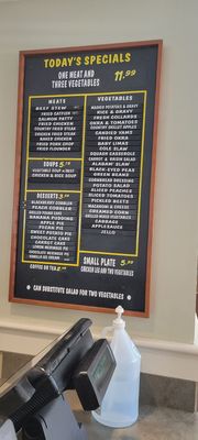 Menu board