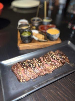 8oz Wagyu Skirt Steak (~$63)