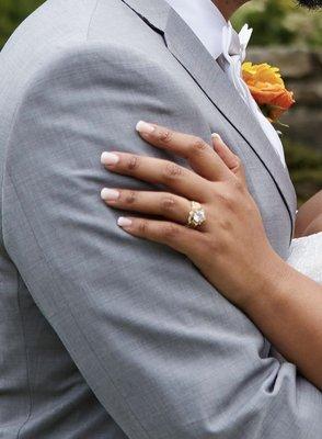 Natural looking wedding nails, just what I wanted