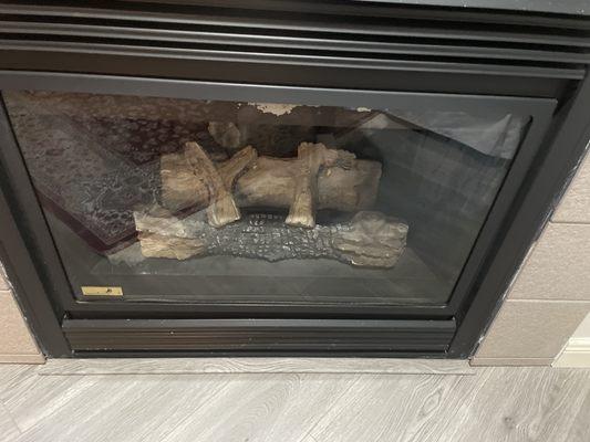 Our restored fireplace