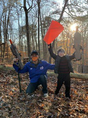 Cameron Fontana playing Laser Tag