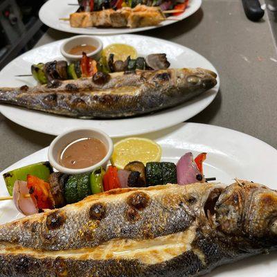 Grilled Bronzino