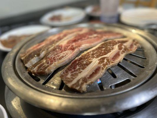 My son's favorite Kalbi.