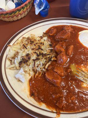 Red Chili con Carne breakfast