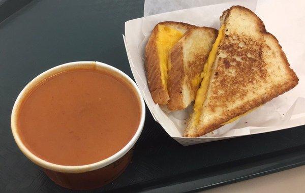 Grilled cheese and tomato soup :)