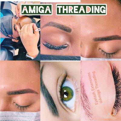 Eyelash Extensions, Eyebrow Tint and Threading