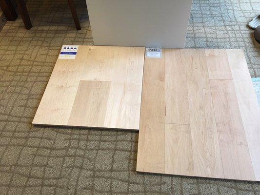 Flooring samples