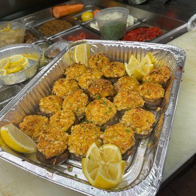 Stuffed mushrooms tray