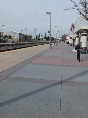 Westbound Metrolink  Montclair Station towards LA