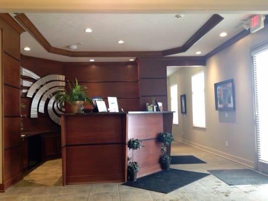 Busby Eye Care entrance and front desk