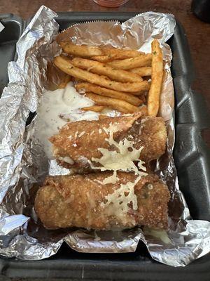 Ate 1/3 Philly cheesesteak egg rolls