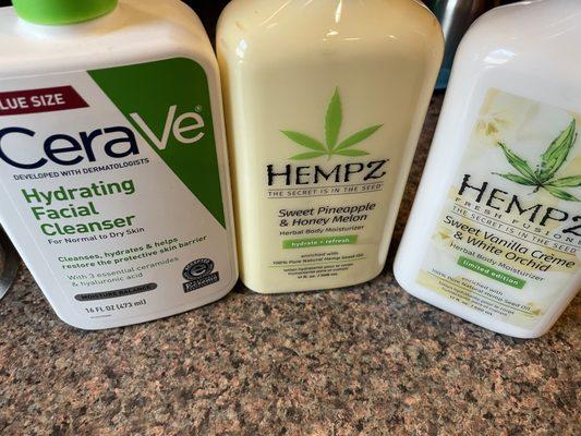 CeraVe was $8...normally $15-18 Hempz lotion was 2/$15...normally $15 ea